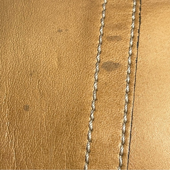 Coach Tan Leather Shoulder Bag with Silver Accents - Picture 10 of 12